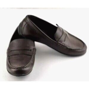 Nordstrom Rack Comfort Shoes Womens 4M Cocoa Faux Leather Penny Loafer Workwear